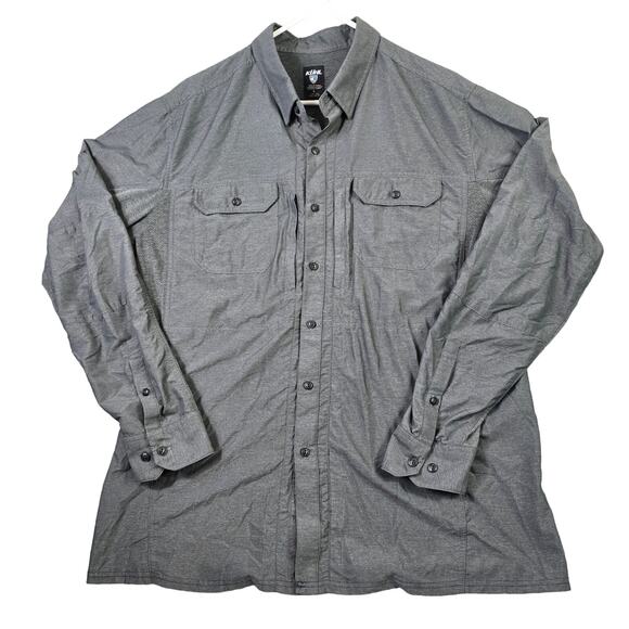 Kuhl Other - Kuhl Airspeed Button Front Shirt Men's Large Gray Lightweight UPF 30+ Quick Dry